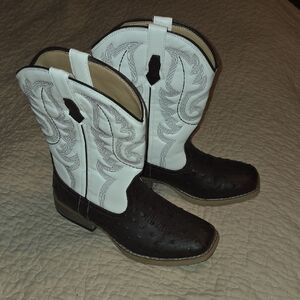 Black and White Western Boots